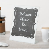 ウェルカムビジネスまたはイベントシャルボードスタイル標識 台座サイン (インサイチュ)