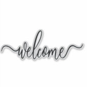 ウェルカムビニールカットシール シール (正面)