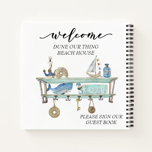 ウェルカムビーチハウスSTRレンタルコスタル ノートブック (裏面)