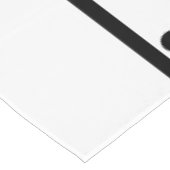 ウェルカムファミリーフレンズブラック水玉模様 テーブルクロス (アングル)