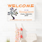 ウェルカムファミリー懇親会パーソナライズされたツカラフルリー 横断幕 (インサイチュ)