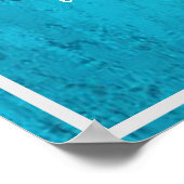 ウェルカムファミリー&フレンズブルーウォーター色 ポスター (角)