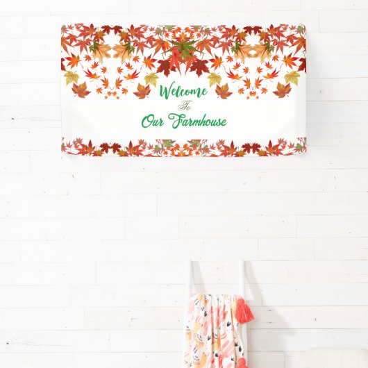 ウェルカムファームハウス紅葉メープルリーフオータム 横断幕 (インサイチュ)