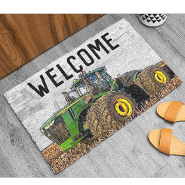 ウェルカムファームファミリートラクター機器ティレージ ドアマット