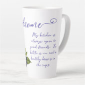 ウェルカムフレンズハーブティーキッチンラテマグ カフェラテマグ (右アングル)