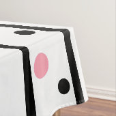 ウェルカムフレンズピンクグリーン水玉模様 テーブルクロス (インサイチュ)