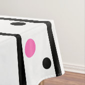 ウェルカムフレンズブラック水玉模様 テーブルクロス (インサイチュ)