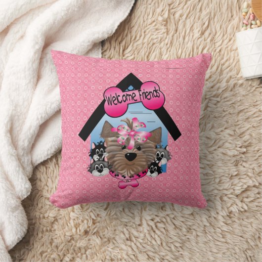 ウェルカムフレンドズアメリカンMoJo枕 クッション (ブランケット)