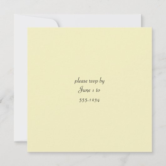 ウェルカムフレンドパーティの招待状 招待状 (裏面)