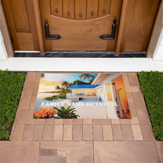 ウェルカムフロントドア屋外ラグのパーソナライズ ドアマット (室外)