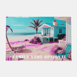 ウェルカムフロントドア屋外ラグのパーソナライズ ドアマット