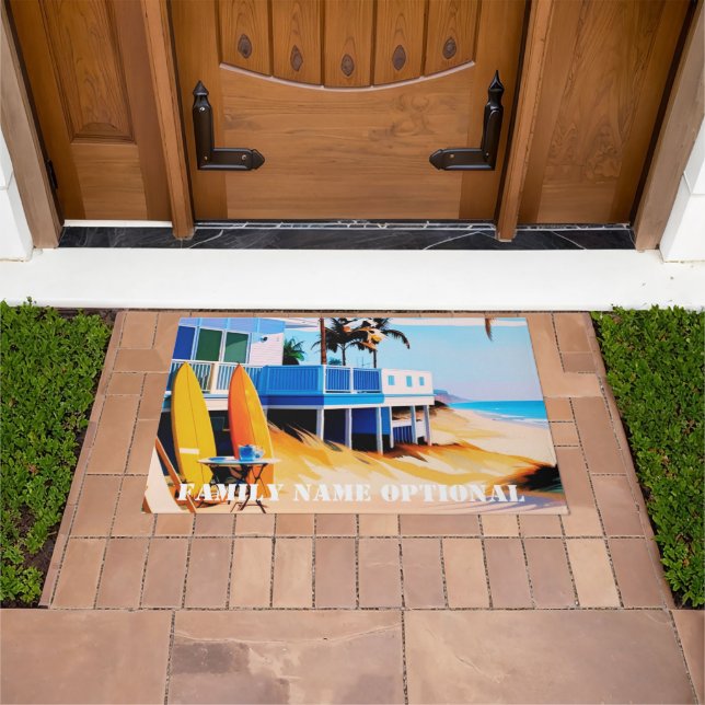 ウェルカムフロントドア屋外ラグのパーソナライズ ドアマット (室外)