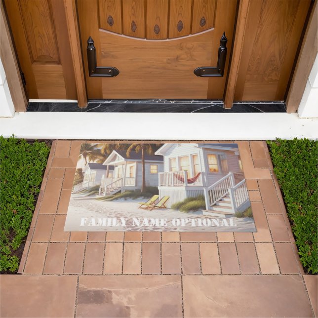 ウェルカムフロントドア屋外ラグのパーソナライズ ドアマット (室外)