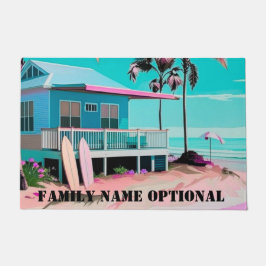 ウェルカムフロントドア屋外ラグのパーソナライズ ドアマット