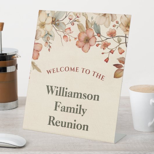 ウェルカムフローラエレガントファミリー懇親会 台座サイン (インサイチュ)