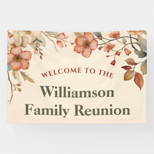 ウェルカムフローラエレガントファミリー懇親会 横断幕 (横)