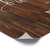 ウェルカムブライダルシャワーウェスタンカントリーウェディングサイン ポスター (角)