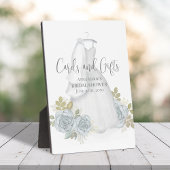 ウェルカムブライダルシャワースタイリッシュウォーターカラードレス フォトプラーク