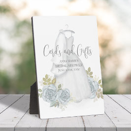 ウェルカムブライダルシャワースタイリッシュウォーターカラードレス フォトプラーク