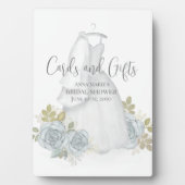 ウェルカムブライダルシャワースタイリッシュウォーターカラードレス フォトプラーク (正面)