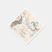 ウェルカムブライダルシャワーヴィンテージアリスinワンダーランド スタンダードカクテルナプキン (角)