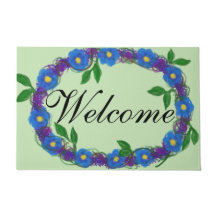 ウェルカムブルーバイオレットフローラリース