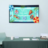 ウェルカムプールパーティー誕生日バナー 横断幕 (トレードショー)