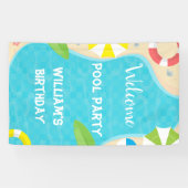 ウェルカムプールパーティー誕生日バナー 横断幕 (横)