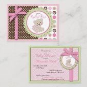 ウェルカムベアーガールリマインダーノーテカード エンクロージャーカード (正面/裏面)