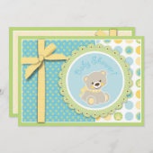 ウェルカムベア招待状カード 招待状 (正面/裏面)