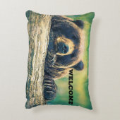 ウェルカムベア装飾用クッション アクセントクッション (裏面(縦))