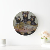 ウェルカムベア ラージ壁時計 (ホーム)