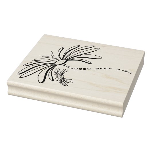 ウェルカムベイビーガール ラバースタンプ (スタンプ)