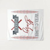 ウェルカムベイビー パーソナライズドベイビーシャワー タペストリー (正面(横))