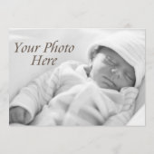 ウェルカムベビーアナウンスパステルツリーカスタムフォト 案内状 (裏面)