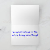 ウェルカムベビーウィッチリング – ウィッカ信者新生児カード カード (内部)