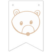 ウェルカムベビーウッドランドクリーチャー バンティングフラッグ (第1の旗)