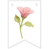 ウェルカムベビーガール子猫 バンティングフラッグ (第2の旗)