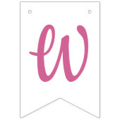 ウェルカムベビーガール子猫 バンティングフラッグ (第3の旗)