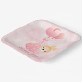 ウェルカムベビーガール ペーパープレート (傾斜あり)