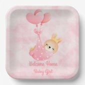 ウェルカムベビーガール ペーパープレート (正面)