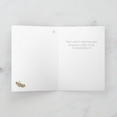 ウェルカムベビーガールBohoおめでとうカード カード (内部)