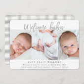 ウェルカムベビーグレー 案内状 (正面/裏面)