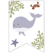 ウェルカムベビーザシーベビーシャワーアーストーン バンティングフラッグ (第2の旗)