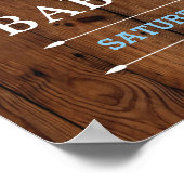 ウェルカムベビーシャワーポスターサインビールブルーイング少年 ポスター (角)