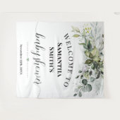 ウェルカムベビーシャワーユーカリグリーン タペストリー (正面(横))