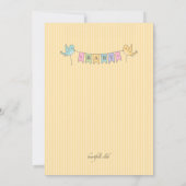 ウェルカムベビーシャワー招待状 招待状 (裏面)