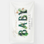 ウェルカムベビーシャワー 横断幕 (縦)