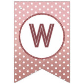 ウェルカムベビーツインバラ金ゴールドベビーシャワー散水 バンティングフラッグ (第2の旗)