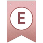 ウェルカムベビーツインバラ金ゴールドベビーシャワー散水 バンティングフラッグ (第3の旗)